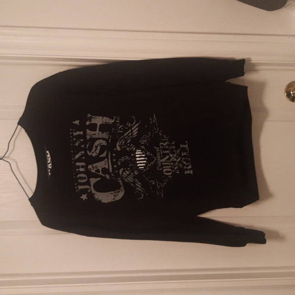 Johnny Cash Pullover Sweater - Picture 1 of 3